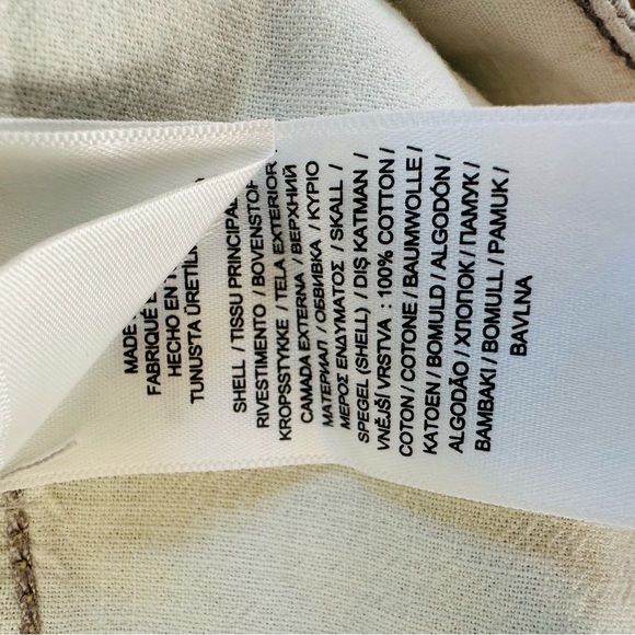 New Ralph Lauren High Rise Tapered Blue Tie Belt Ankle Cotton Denim Jeans Pants - Picture 16 of 16